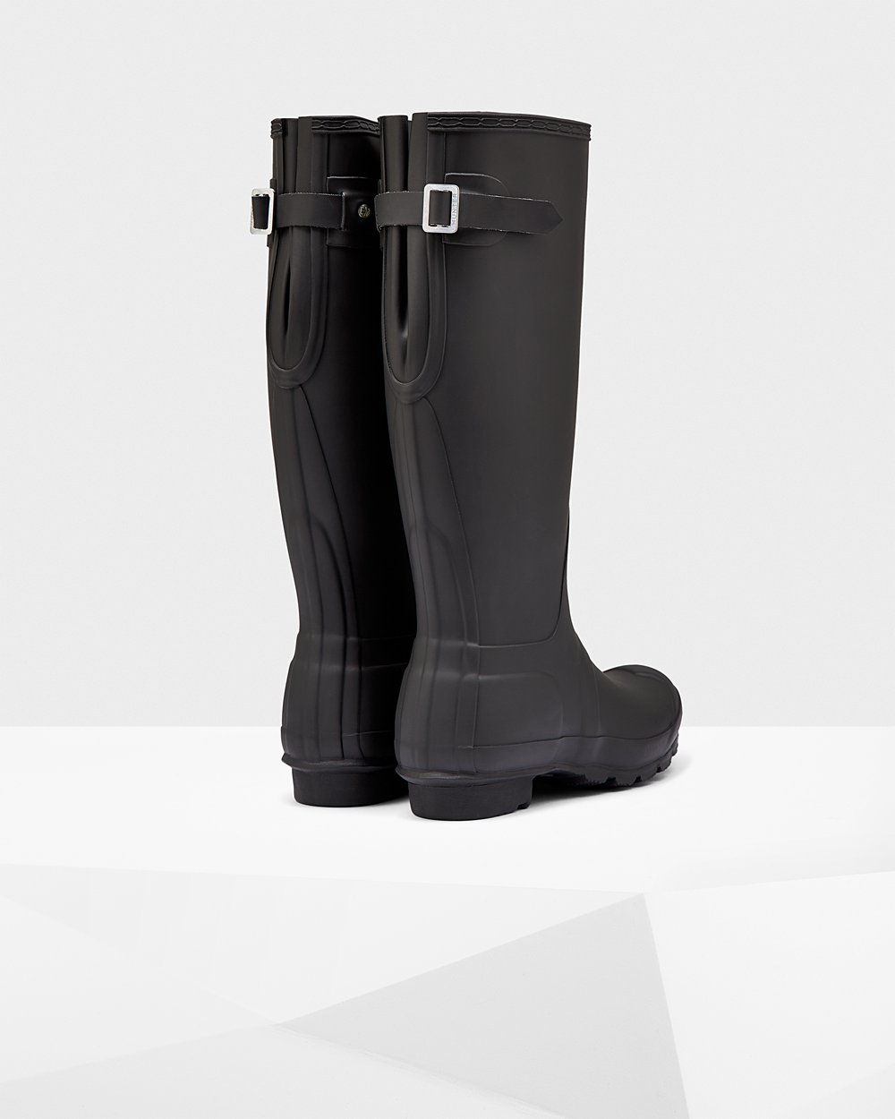 Hunter Original Back Adjustable Tall Rain Boots - Buy Online Womens Black - UYECQZ201